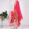 Latest WMN 4003 Jacquard Weaving Zari Work Dupatta Wholesale 2026