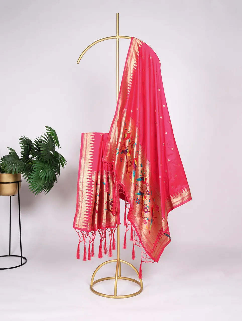 Latest WMN 4003 Jacquard Weaving Zari Work Dupatta Wholesale 2026