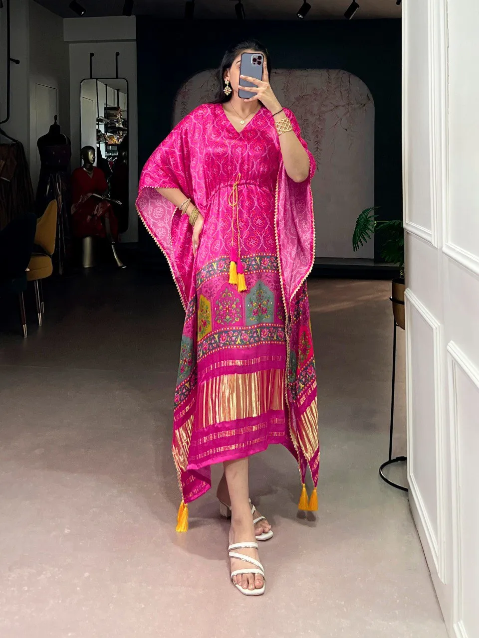 Latest WMN 3001 Gaji Silk Printed Western Wholesale 2026