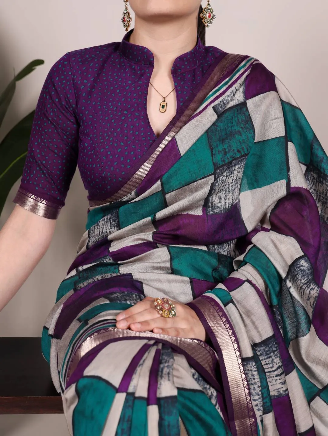 Beautiful WMN 7045 Viscose Chanderi Printed Saree Wholesale 2026