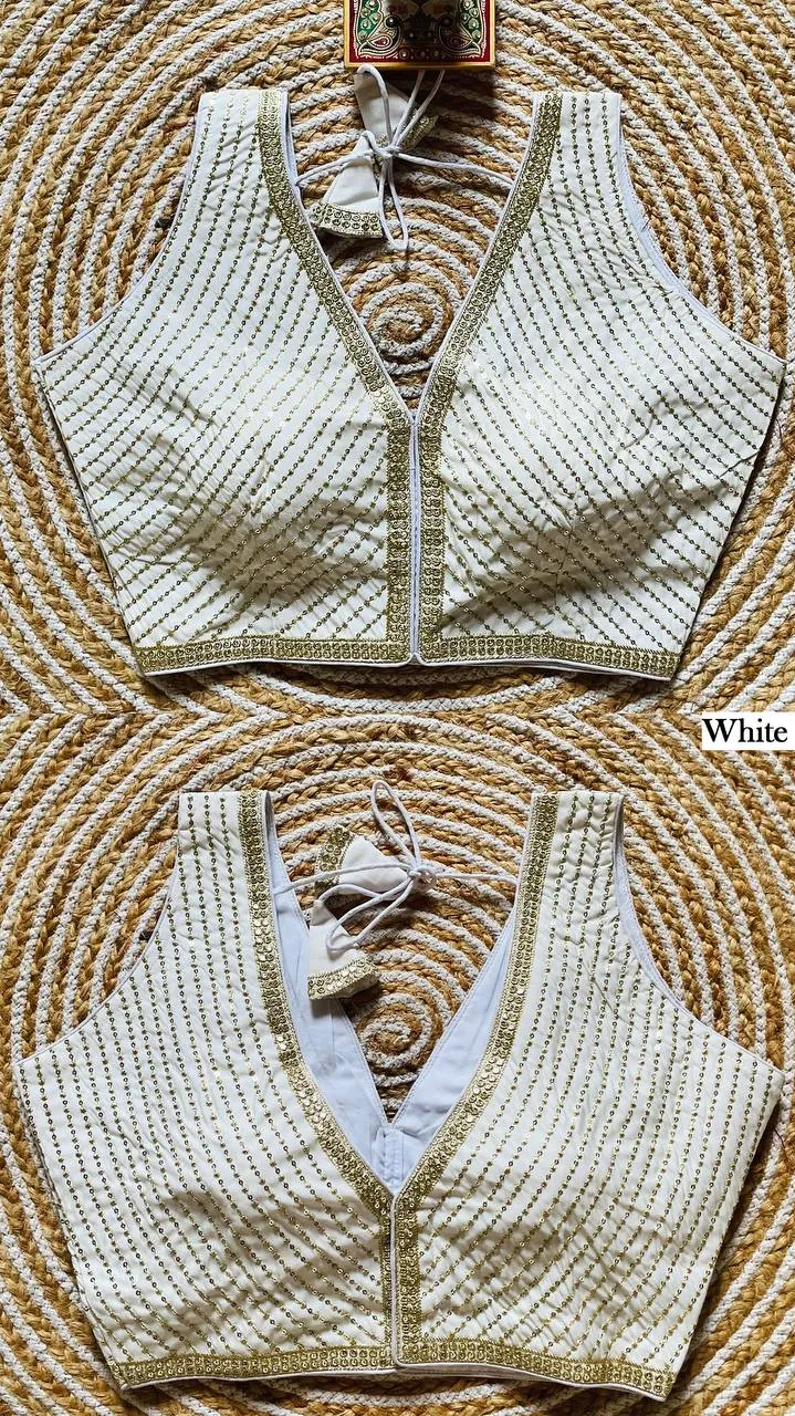Latest Mrunal Pinky Roman Silk Embroidery Work Readymade Blouse 2026