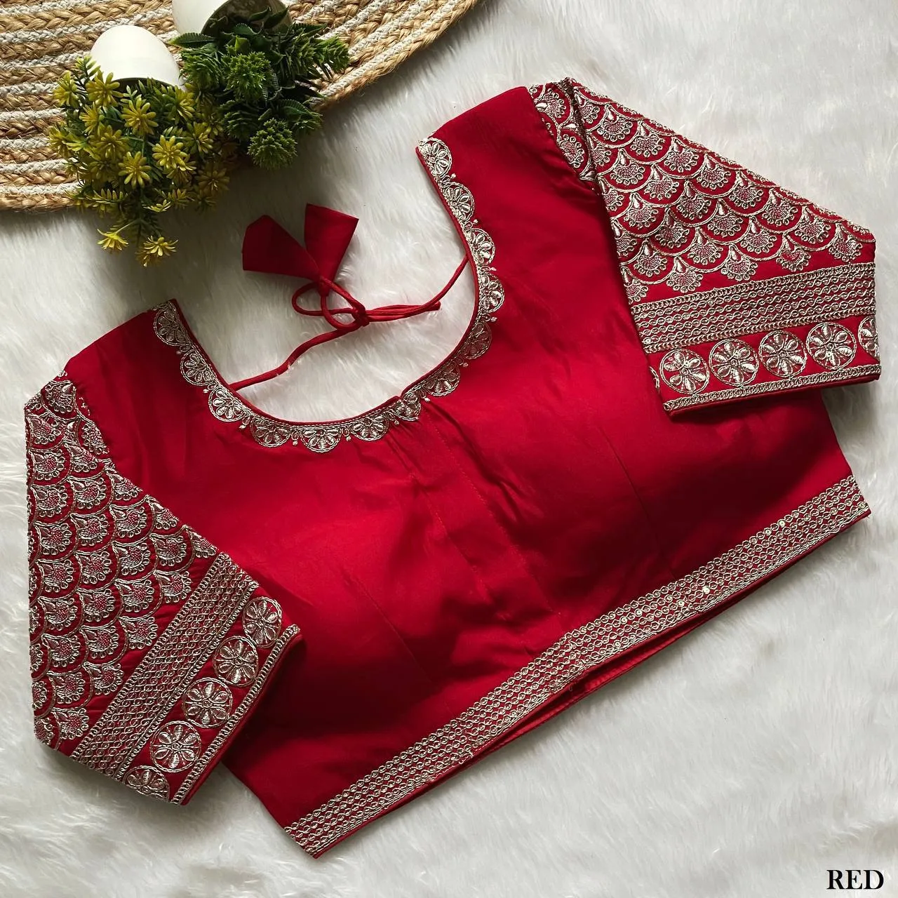 Launching Mrunal 305 Reva Roman Silk Embroidery Party Wear Readymade Blouse 2026