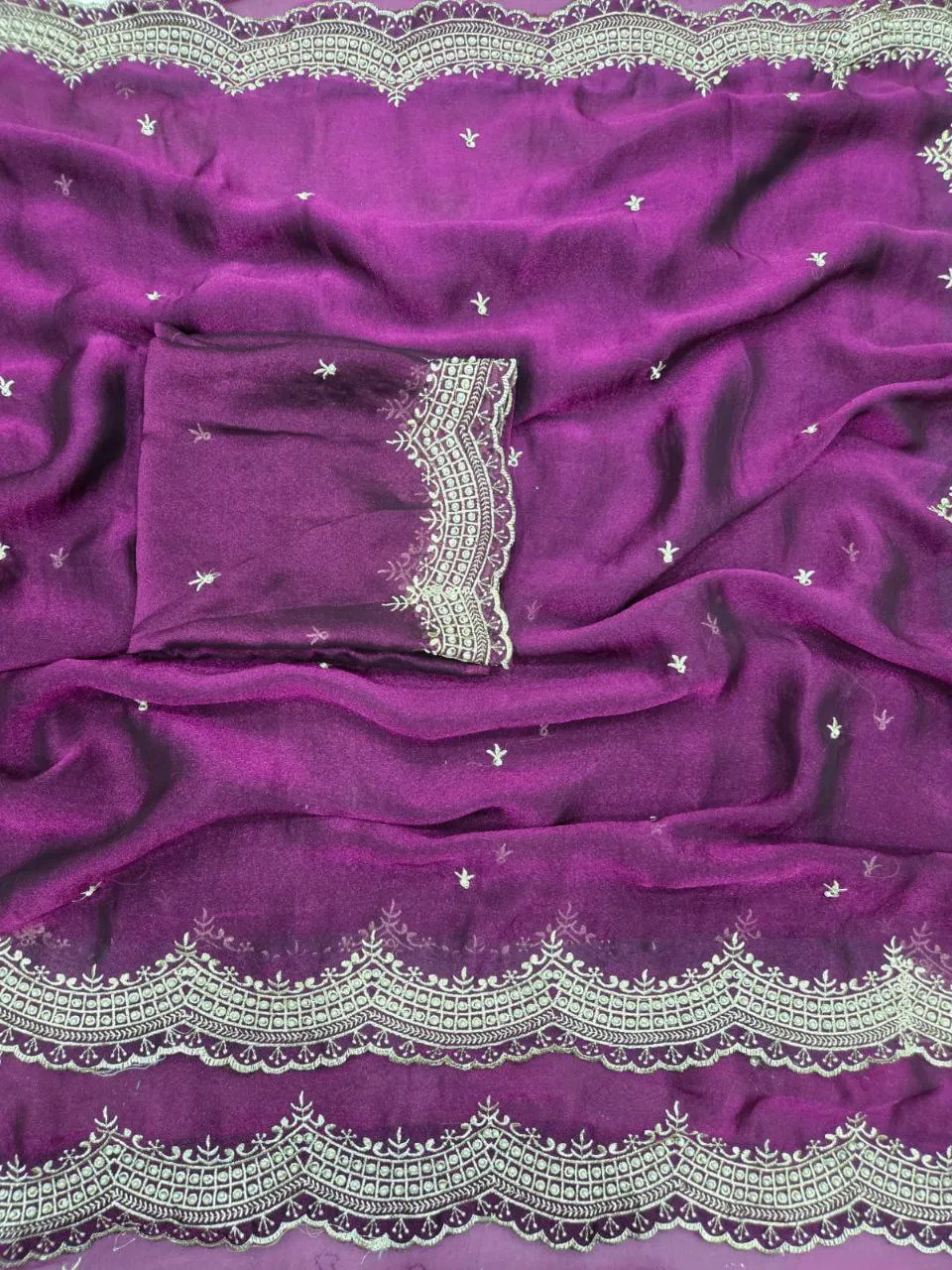 Beautiful RC1 Nc Moss Sattin Emrodairy Festival Saree Wholesale 2026