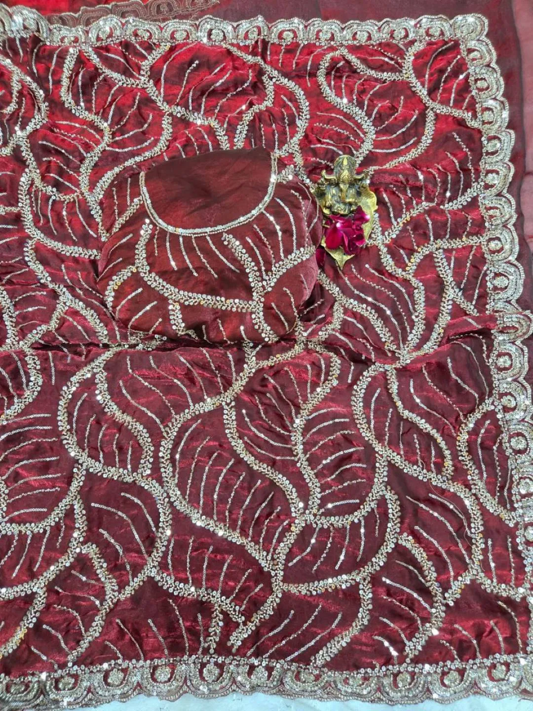 Buy RC1 Chandni Space Silk Original Deeds Work Saree Wholesale Surat 2026