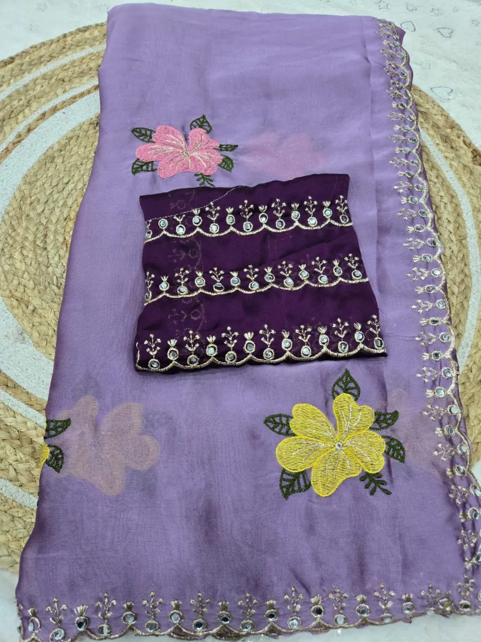 Launching RC1 Avni Rangoli Silk Mirror Work Festival Saree Wholesale Surat 2026