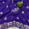 Latest RC1 Crunchy Silk Embroidery Work Festival Saree Wholesale Surat 2026
