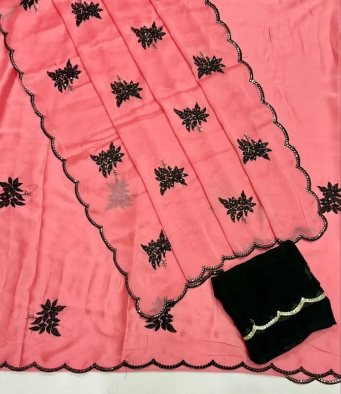 Buy RC1 Rangoli Silk Original Sikvens Work Festival Saree Wholesale Surat 2026