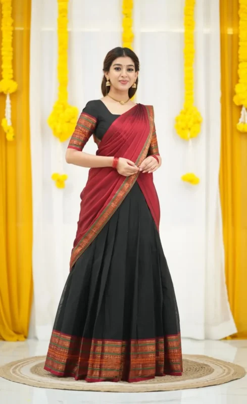 Launching Vally 87 Vol 2 Kanchi Cotton Weaving South Style Lehenga Saree Wholesale Surat 2026