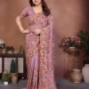 Buy Kiara Shiva6 Georgette Lakhnowi Embroidery Festival Saree Wholesale Surat 2026