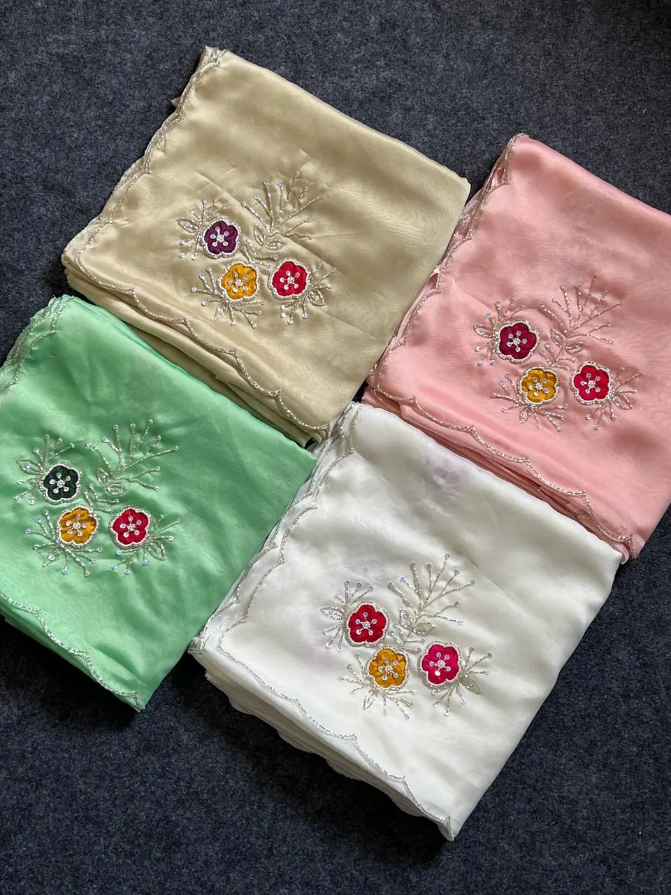 Launching WMS Roman Silk Ajarakh Mirror Work Saree Wholesale Surat 2026