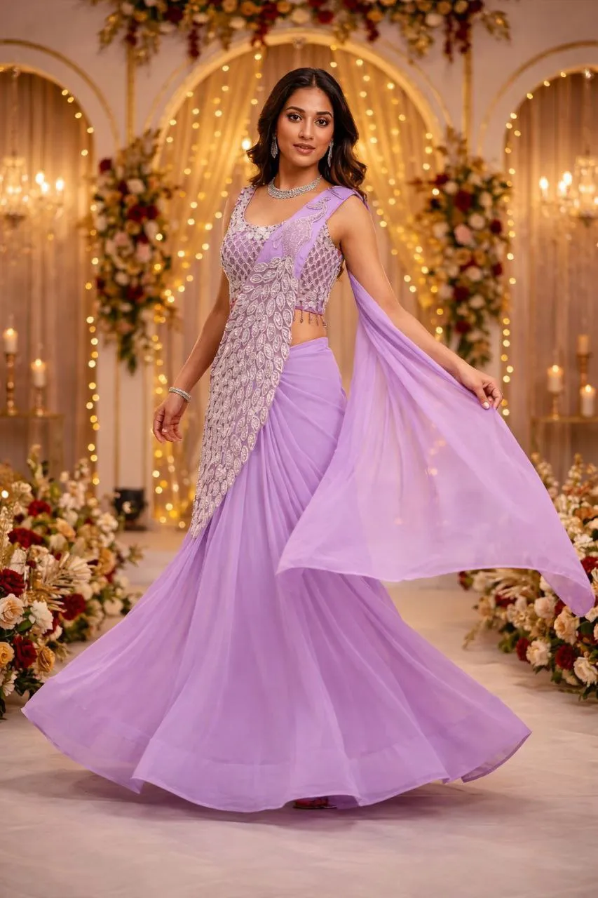 Latest Madhuri 238 Trending Embroidery Wedding & Party Ready To Wear Saree Wholesale Surat 2026