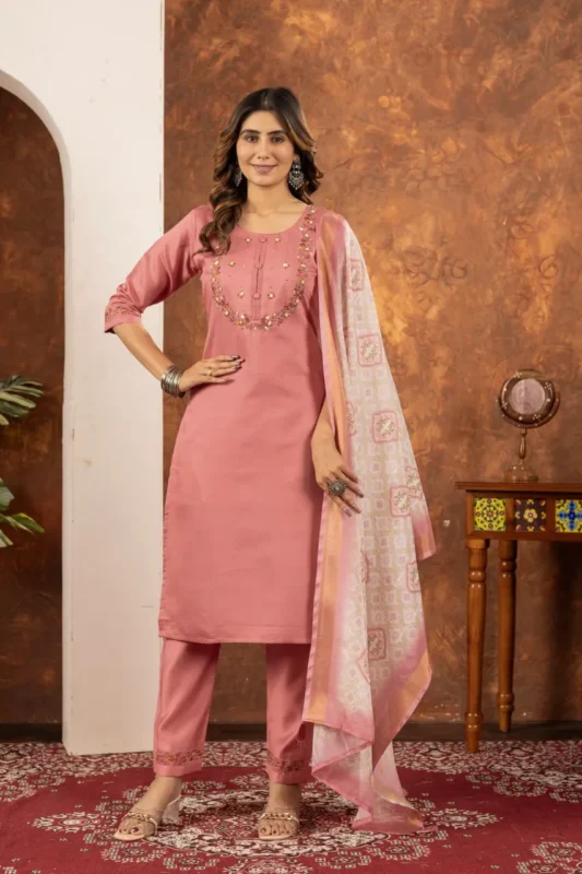 Launching Lila 101 Marina Silk Embroidery Readymade Dress Wholesale 2026