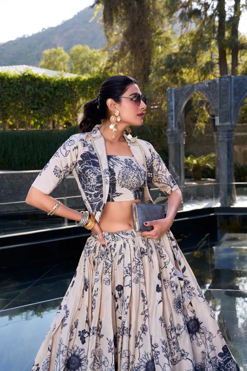 Beautiful WMN 1129 Tussar Silk Printed Party Wear Lehenga Top Wholesale 2026