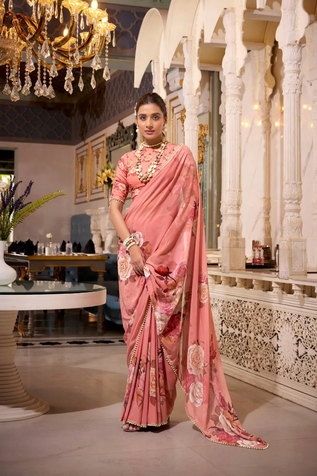 Launching WMN 7007 Nirzari Georgette Printed Saree Wholesale 2026