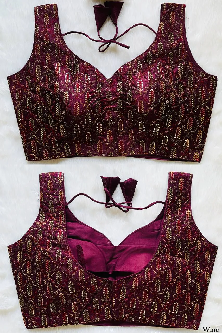Beautiful Mrunal 301 Kashmiri Tread Work Readymade Blouse 2026