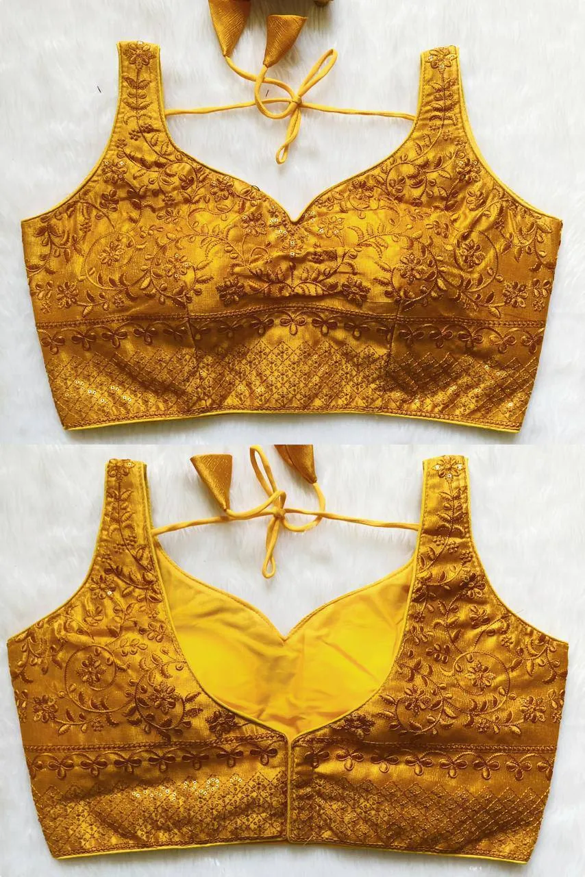 Latest Mrunal 294 Sitara Heavy Milan Silk Festival Readymade Blouse 2026