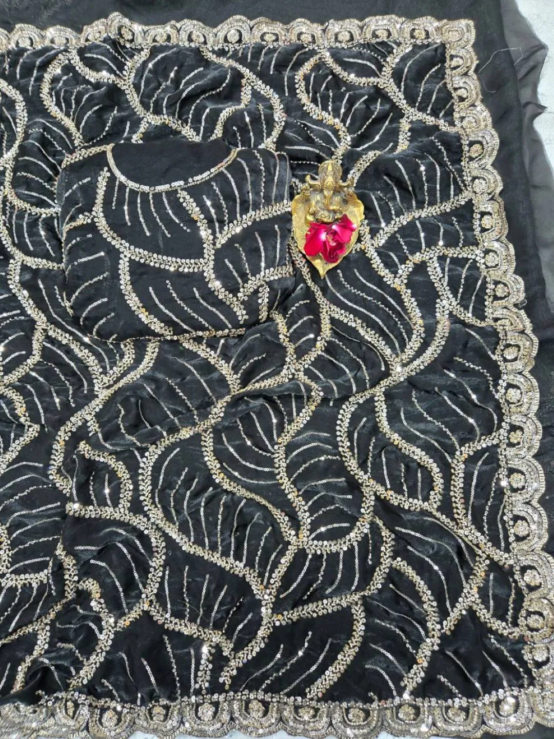 Buy RC1 Chandni Space Silk Original Deeds Work Saree Wholesale Surat 2026