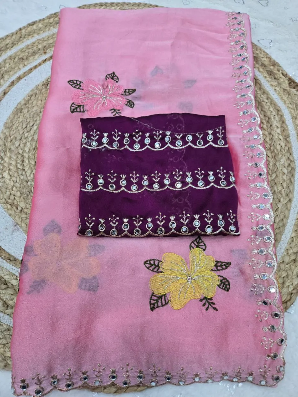 Launching RC1 Avni Rangoli Silk Mirror Work Festival Saree Wholesale Surat 2026