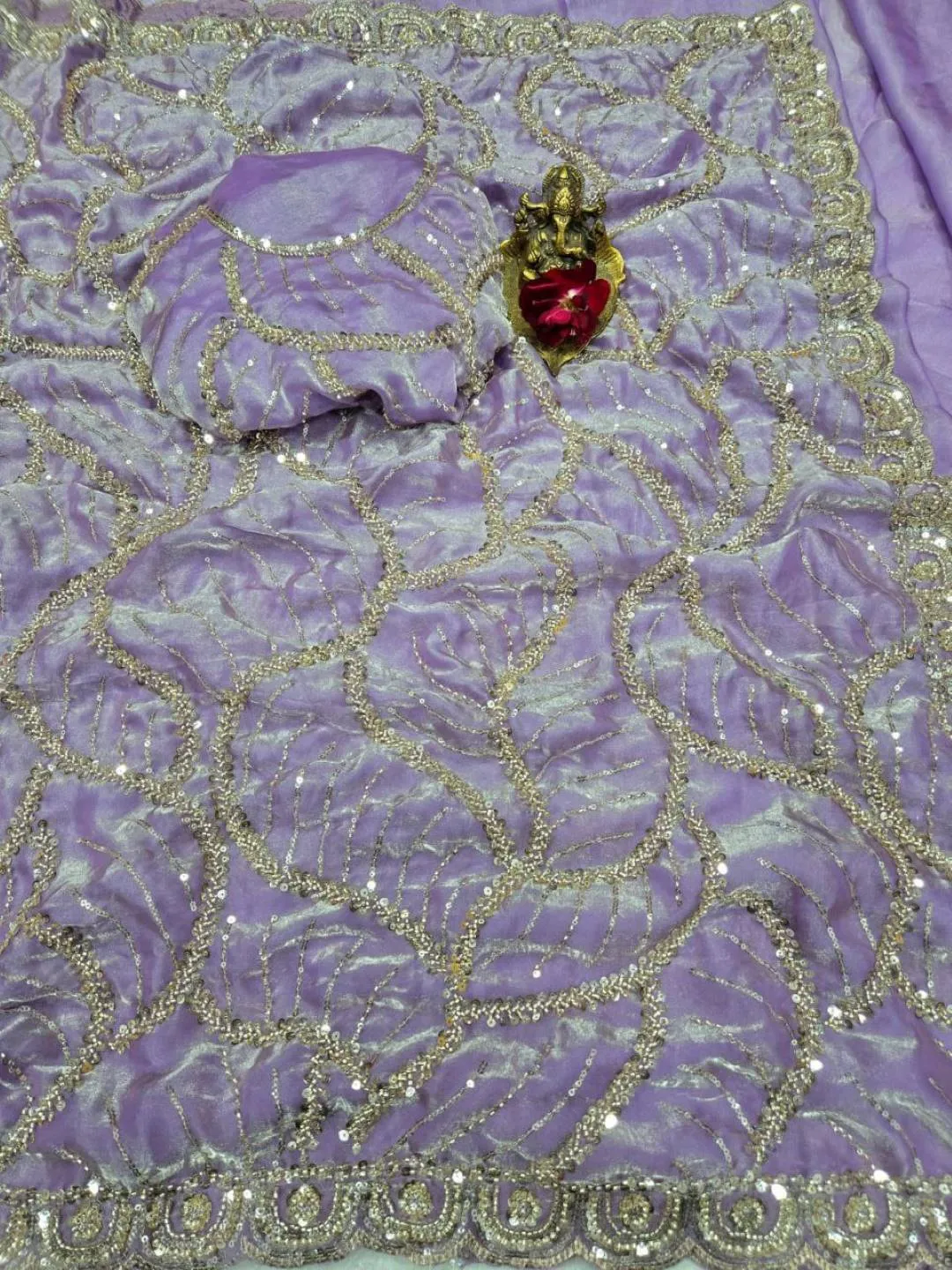 Buy RC1 Chandni Space Silk Original Deeds Work Saree Wholesale Surat 2026
