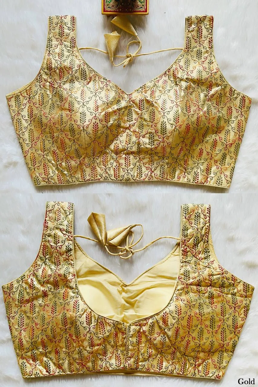 Beautiful Mrunal 301 Kashmiri Tread Work Readymade Blouse 2026