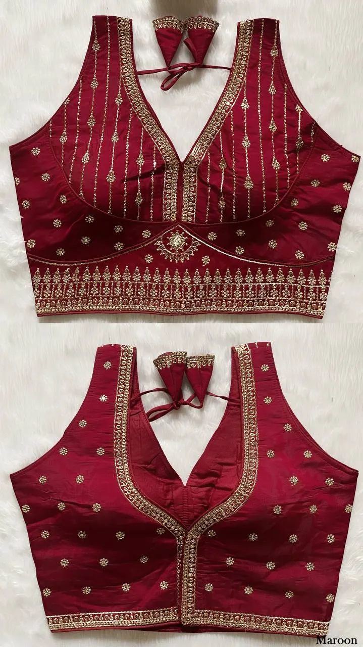 Buy Mrunal 303 Radha Embroidery Work Readymade Blouse 2026