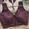 Latest Mrunal 2004 Chandrika Italian Silk Wedding Embroidery Readymade Blouse 2026