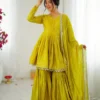 Stylish Sabina 5300 Mal Chanderi Mirror Handwork Sharara Suit Wholesale 2026