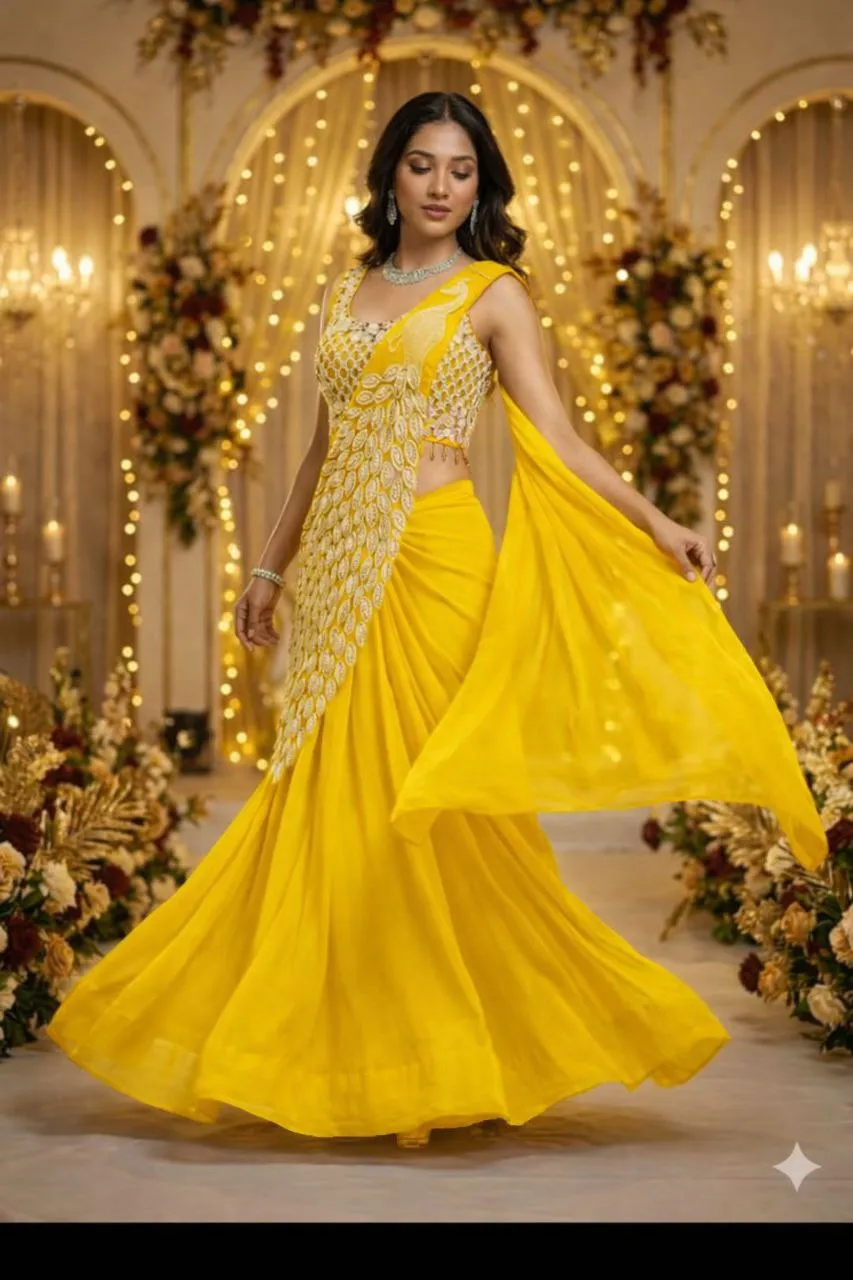 Latest Madhuri 238 Trending Embroidery Wedding & Party Ready To Wear Saree Wholesale Surat 2026