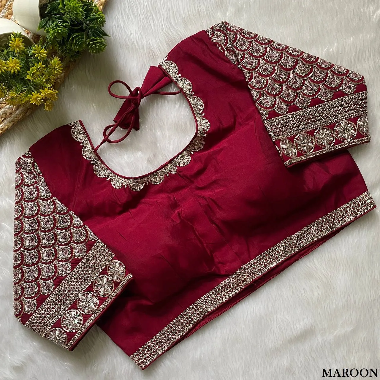 Launching Mrunal 305 Reva Roman Silk Embroidery Party Wear Readymade Blouse 2026