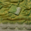 Beautiful RC1 Nc Moss Sattin Emrodairy Festival Saree Wholesale 2026