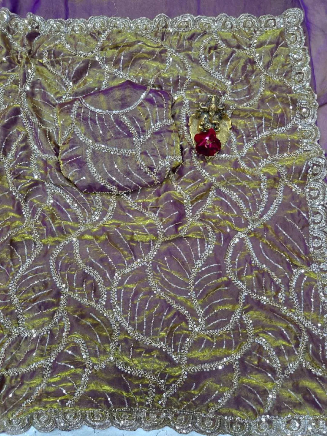 Buy RC1 Chandni Space Silk Original Deeds Work Saree Wholesale Surat 2026