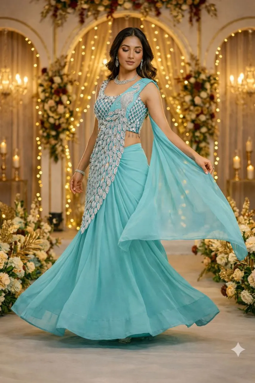Latest Madhuri 238 Trending Embroidery Wedding & Party Ready To Wear Saree Wholesale Surat 2026
