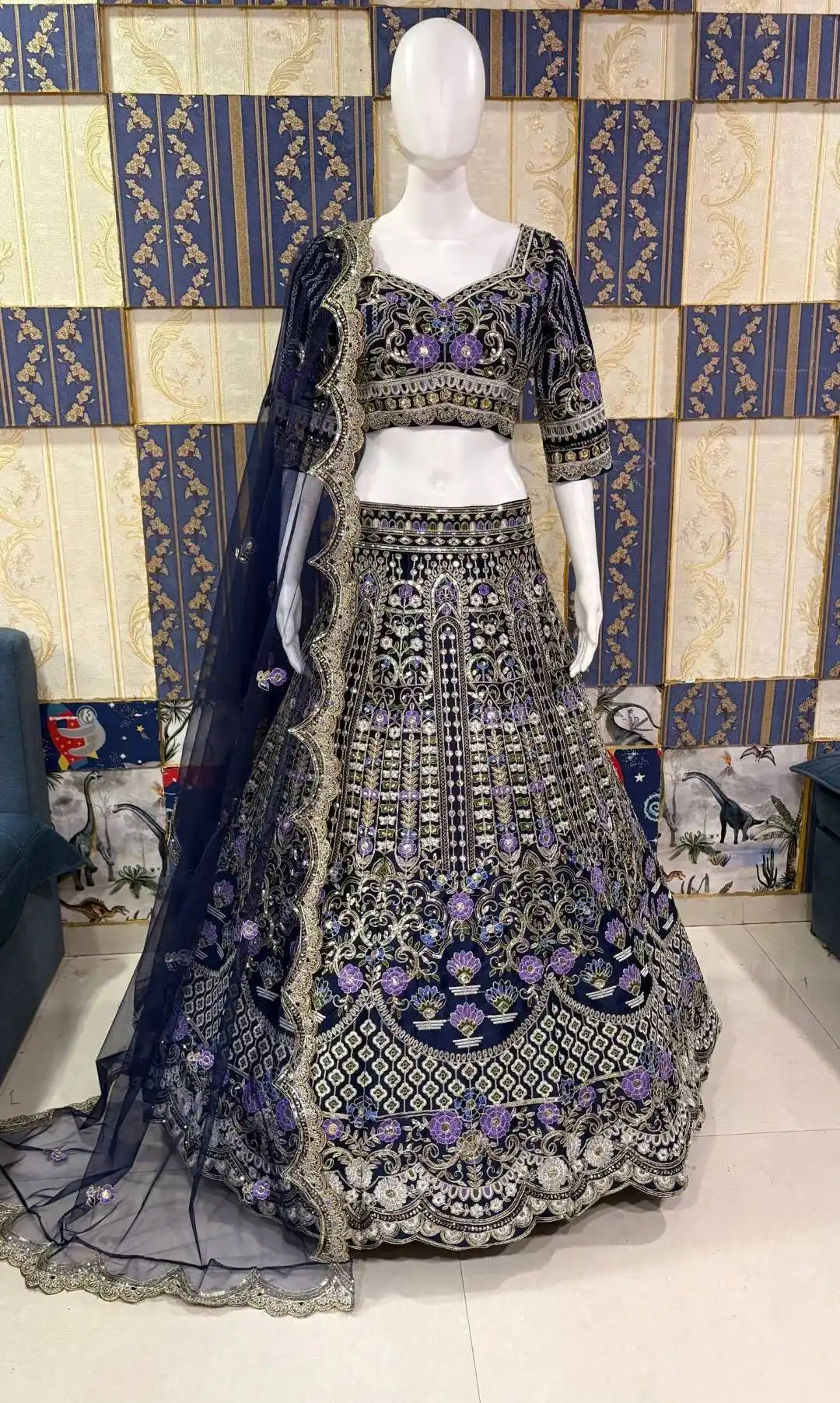 SBD 1686 Mono Satin Silk Wedding Wear Lehenga Choli Wholesale Surat