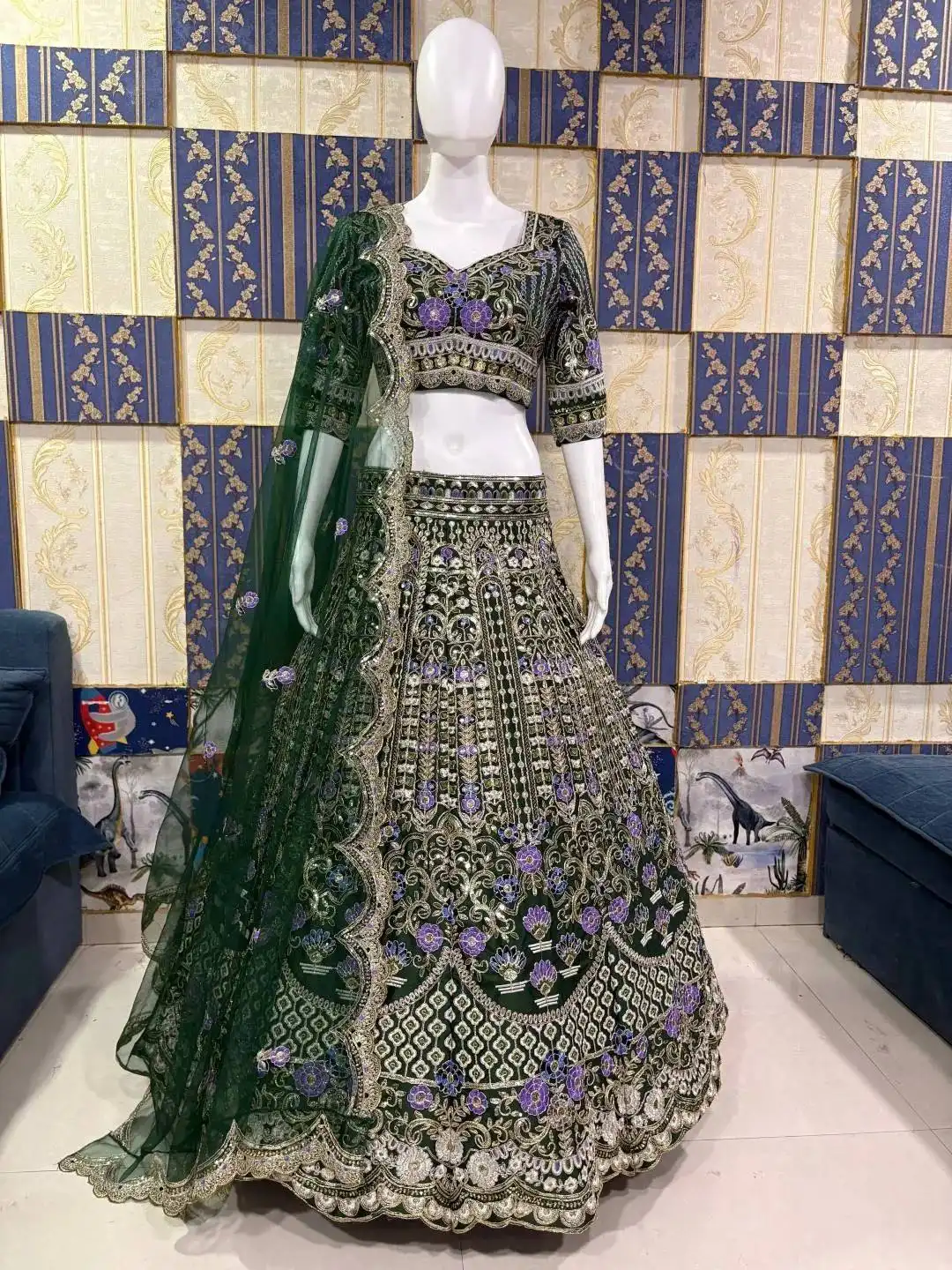 SBD 1686 Mono Satin Silk Wedding Wear Lehenga Choli Wholesale Surat