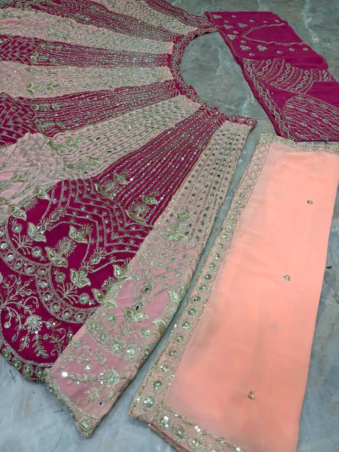 SBD 1759 Fox Georgette Mirror Work Wedding Wear Lehenga Choli Wholesale Surat