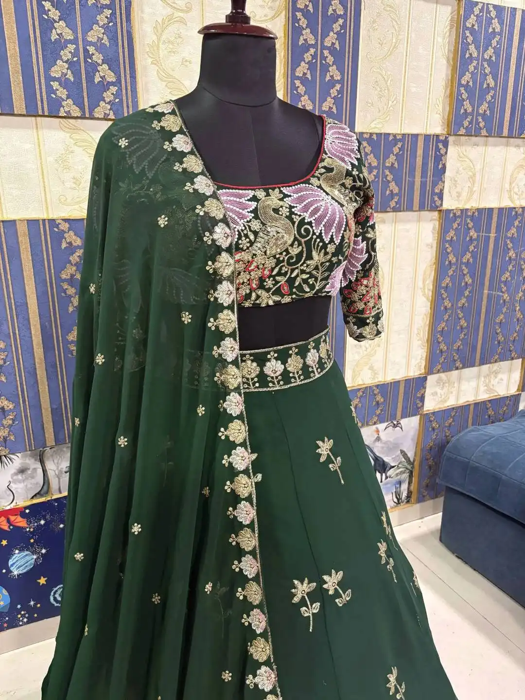 SBD 1835 Fox Georgette Embroidery Work Lehenga Choli Wholesale Surat