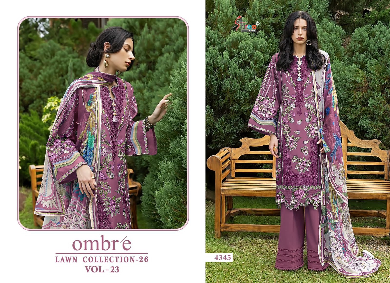 Buy Shree Ombre Lawn Collection 26 Vol 23 Cotton Dupatta Cotton Salwar Kameez Wholesale 2026