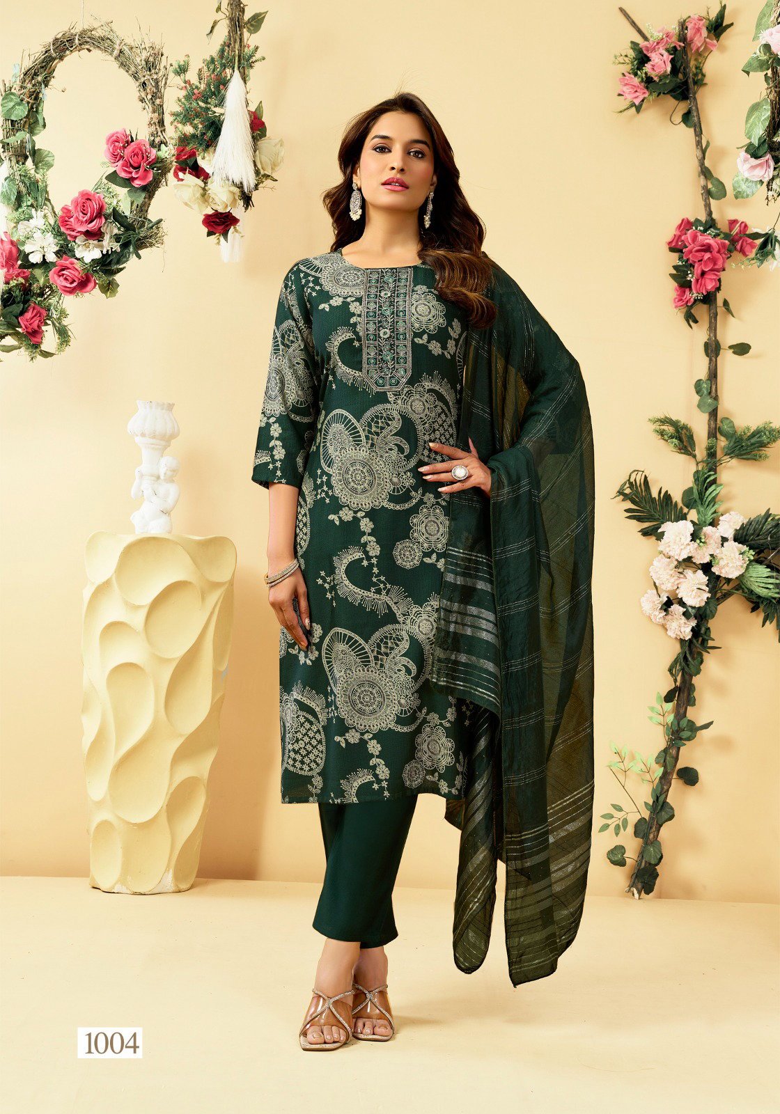 Beautiful Vaniska Fashion Falak Vol 1 Barlin Silk Printed Top Bottom And Dupatta Wholesale 2026