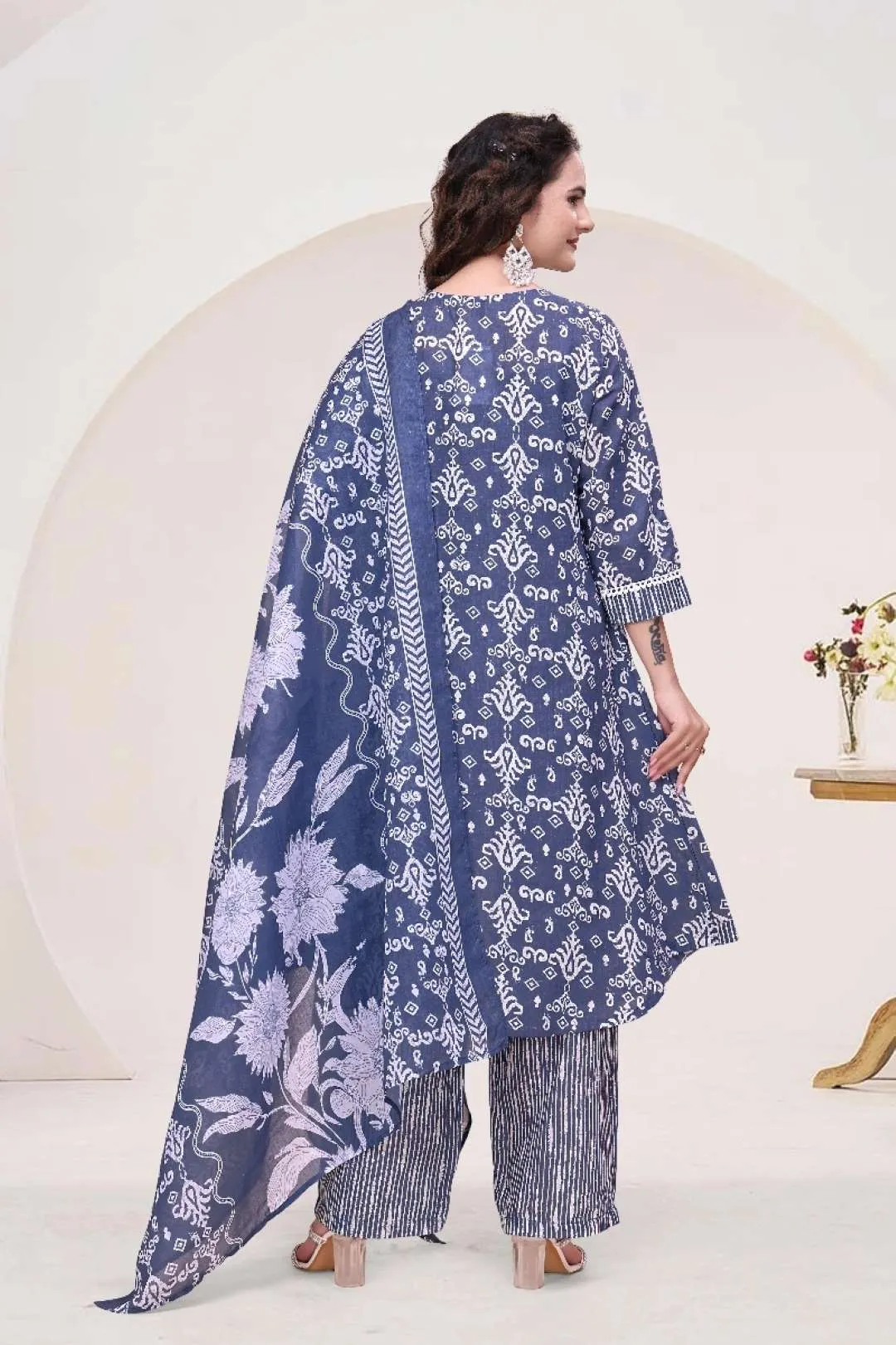 Buy AEA Cotton A Line Kurti Pant Dupatta Set Wholesale Online 2026
