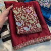SNT Soft Rangoli Silk Saree Party Wear Border Sequence Work