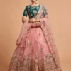 Zeel 7315 Peach Net Sequins Embroidery Designer Lehenga Choli Surat