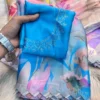 SNT Maheshwari Silk With Border Dimond Work
