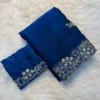 SNT Soft Space Silk Saree With Sequence Embroidery Work