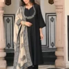 Zarin 09 Roman Silk Embroidery Work Readymade Dress Wholesale Market In Surat
