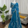 Deepika 629 Fendy Silk Sequnce Work Designer Wedding Saree