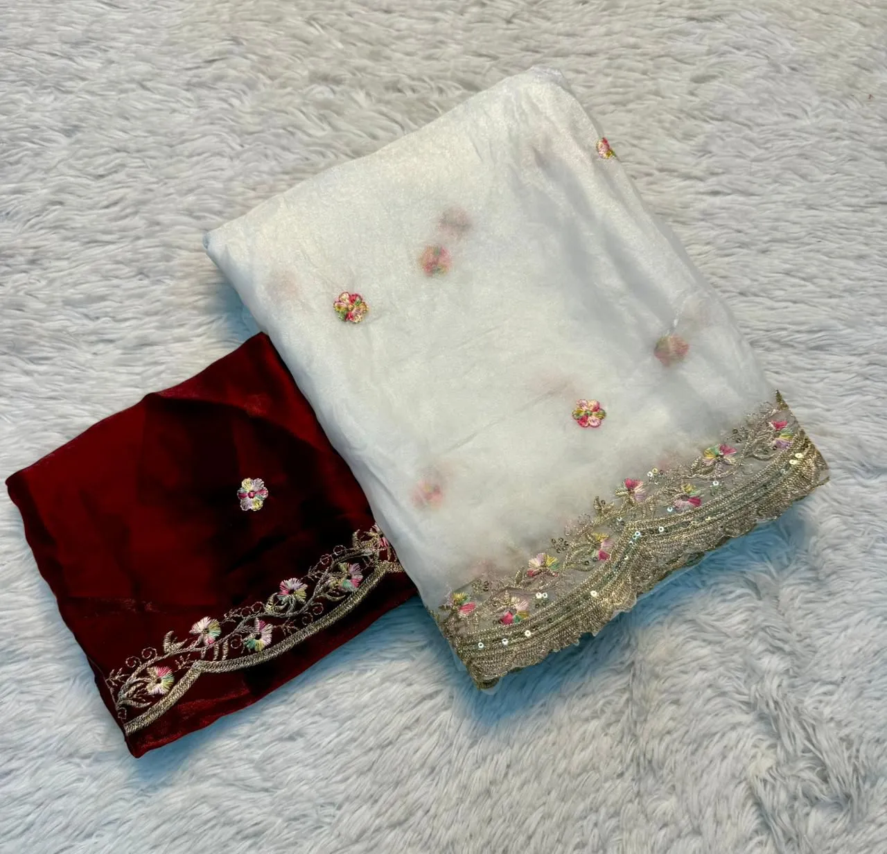 SNT Space Silk Saree Sequence Embroidery Wholesale Collection