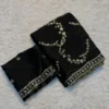 SNT Space Silk Saree Sequence Embroidery Heavy Work