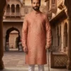 VDA Hydra Click Cotton Printed Festival Kurta Pajama