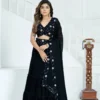 DKT 9236 Blooming Embroidery Party Wear Ruffle Lehenga Choli Wholesale