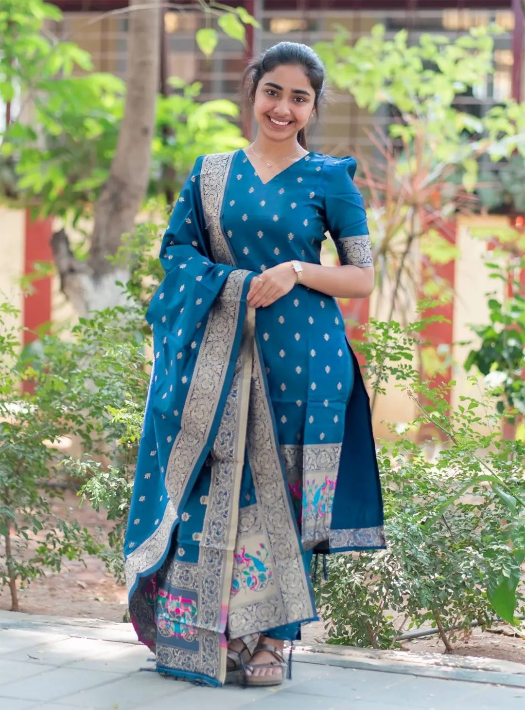 FFD jacquard Weaving Festival Kurta Pent Set Wholesale Surat